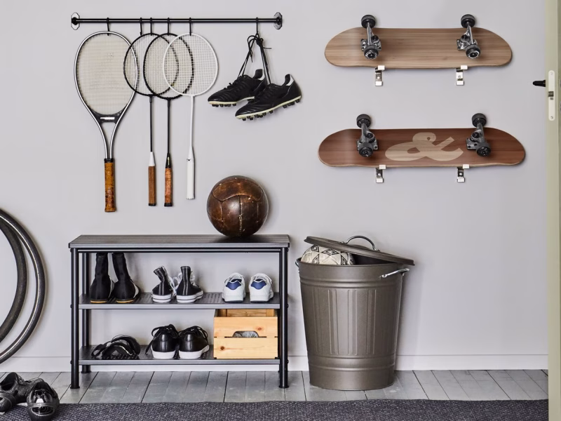 Sports Gear Storage Ideas for Balls Helmets and Outdoor Equipment